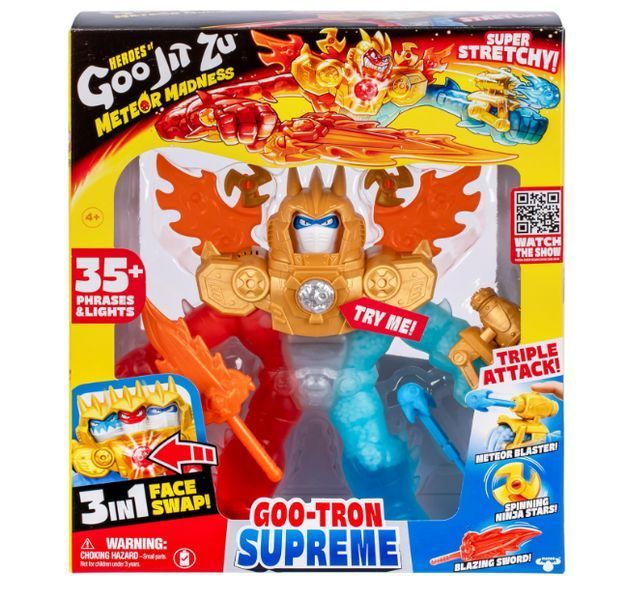 Інтерактивна фігурка Гу Трон Супрім з підсвіткою розтяжна Goo Jit Zu MOOSE 43028 43028 фото