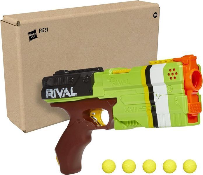 Бластер Нерф Суперник Кронос экстразеленый стреляет шариками Nerf Rival Kronos EXCLUSIVE GREEN F4731 F4731 фото