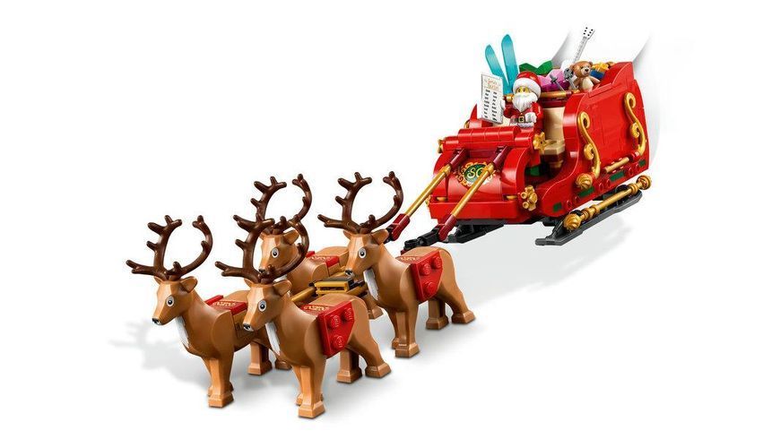Конструктор Лего Іконік сани Діда Мороза святковий набір Lego Iconic Santa's Sleigh 40499 40499 фото