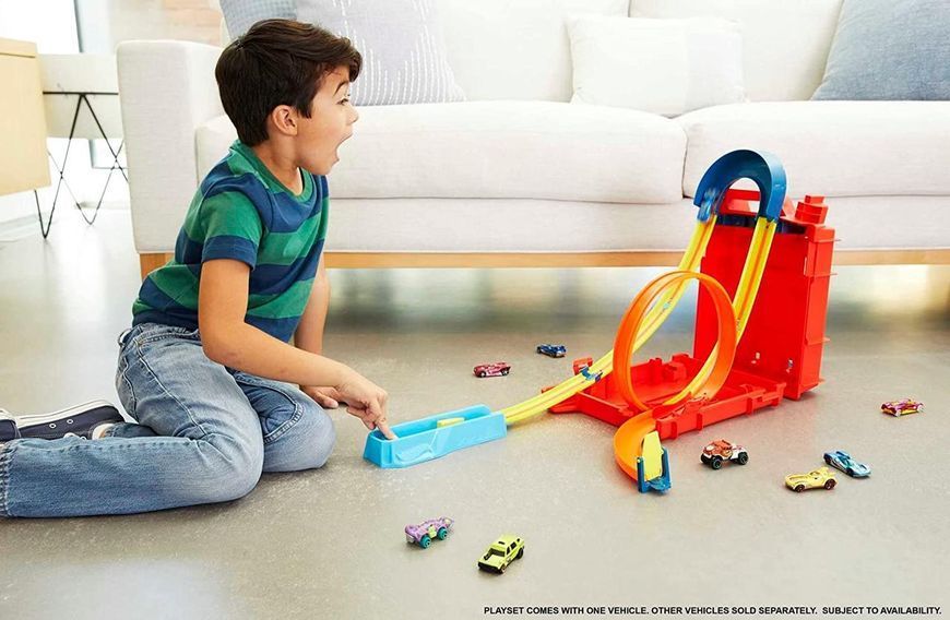 Трек Хот Вілс турботрюки каскадерська каністра ігровий набір Hot Wheels HDX78 HDX78 фото