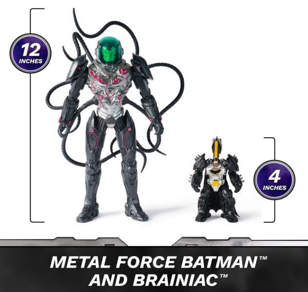 Набор фигурок Брейниак против Бэтмена Металл Форс DC Comics Spin Master 6072737 6072737 фото