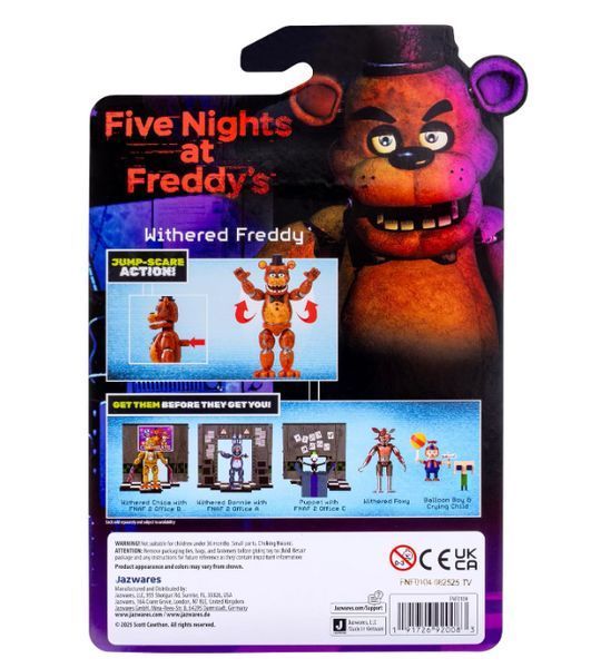 Фігурка Фредді Фазбер П'ять ночей у Фредді 5 дюймів Five Nights at Freddy's Withered Freddy Jazwares FNF0104 FNF0104 фото