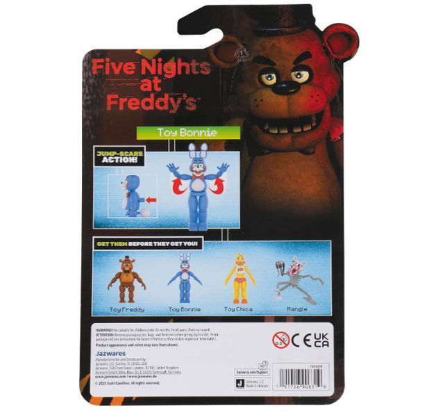 Фигурка Бонни Пять ночей у Фредди со светящимися глазами Toy Bonnie Jazwares 5 дюймов FNF0099 FNF0099 фото