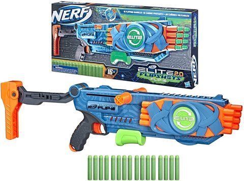 Бластер Нерф Элит Флипшот бластер с магазином NERF Elite 2.0 Flipshots Flip-16 F2551 фото