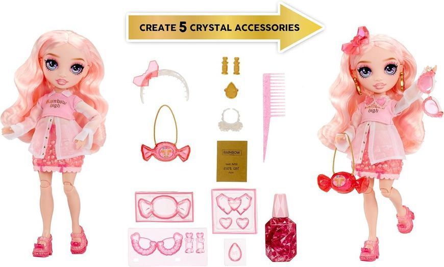 Лялька Рейнбоу Хай креативні кристали Белла для творчості Rainbow High Creative Crystals Bella 522904 522904 фото