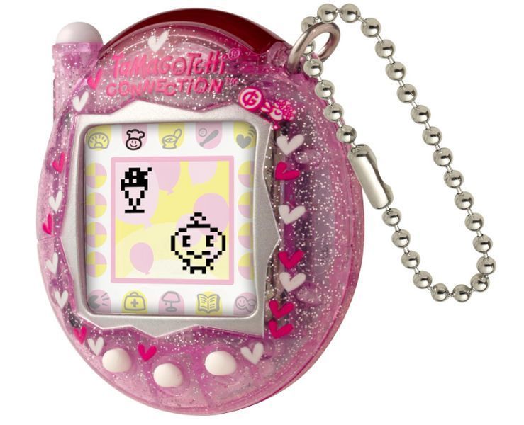 Тамагочі рожевий блиск цифровий улюбленець Bandai Tamagotchi Connection Pink Glitter 43416 43416 фото