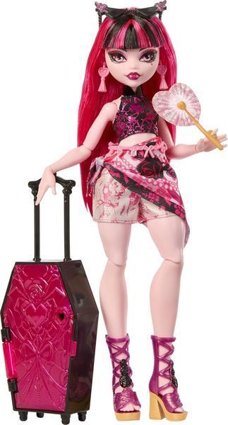 Лялька Монстер Хай Дракулаура шафа валіза моторошні канікули Monster High Draculaura JDR50 JDR50 фото