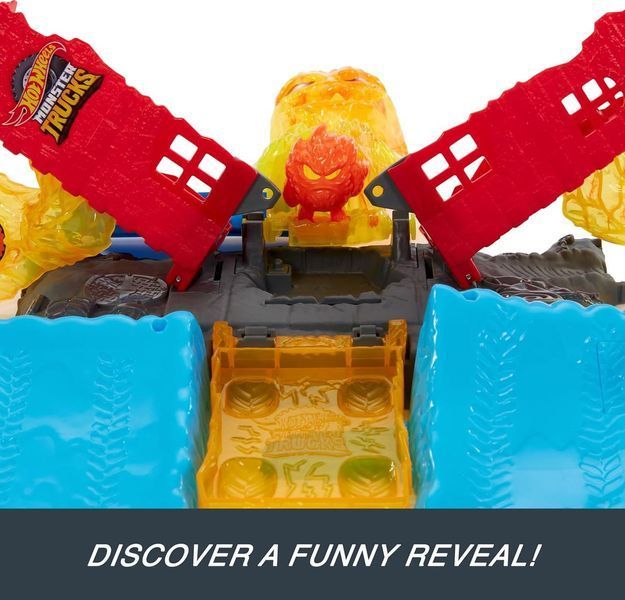 Трек Хот Вилс монстр-трак пожарная башня Hot Wheels Monster Trucks Torch Tower HTP39 HTP39 фото
