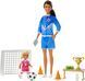 Кукла Барби тренер по футболу футбольный набор для девочек Barbie Soccer Coach GJM71 фото 1