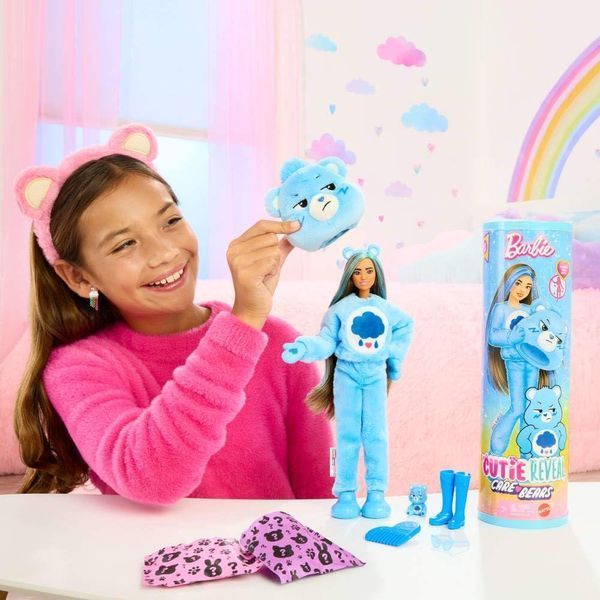 Кукла Барби сюрприз Заботливые Медведи Grumpy Bear с аксессуарами Barbie Cutie Reveal Grumpy Bear JCN96 JCN96 фото