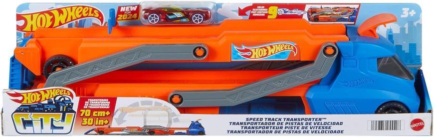 Автовоз Хот Вилс грузовик молниеносный автотранспортер Hot Wheels Lightning Transporter HYT83 HYT83 фото