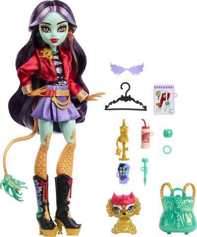 Лялька Монстер Хай Джинафайр Лонг з вихованцем Monster High Jinafire Long HYV58 HYV58 фото