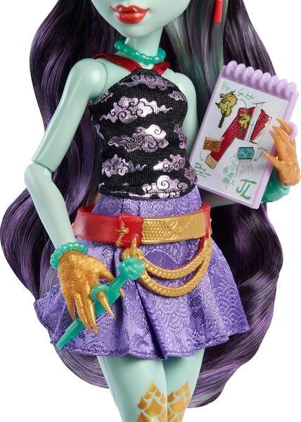 Лялька Монстер Хай Джинафайр Лонг з вихованцем Monster High Jinafire Long HYV58 HYV58 фото