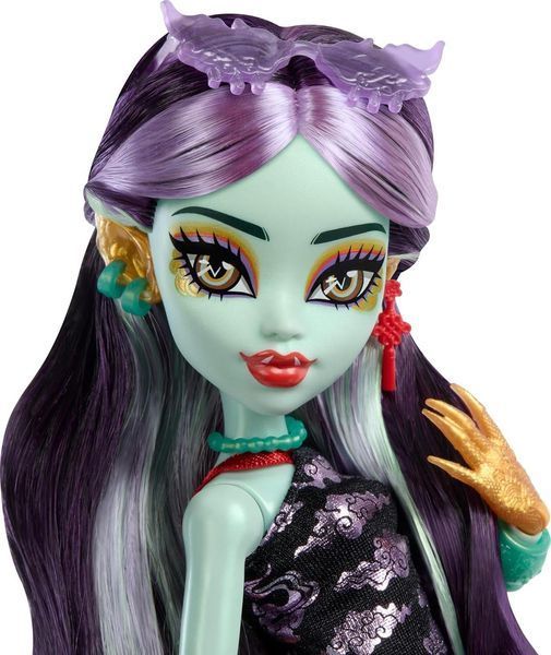 Лялька Монстер Хай Джинафайр Лонг з вихованцем Monster High Jinafire Long HYV58 HYV58 фото