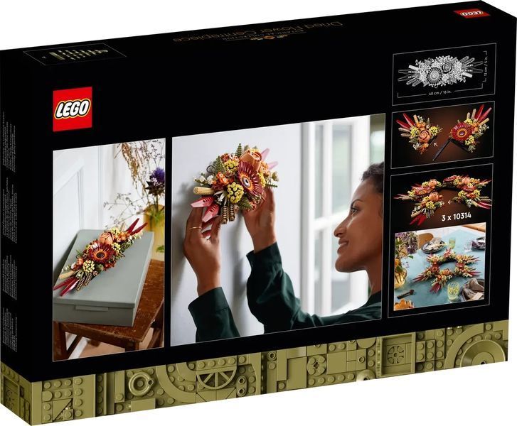 Конструктор ЛЕГО Іконс ікебана із сухоцвітів для декору Lego Icons 10314 10314 фото