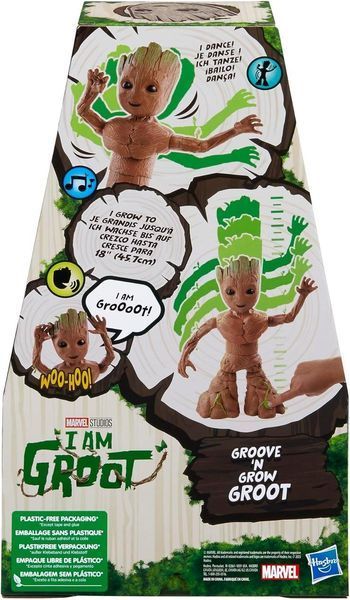 Интерактивная фигурка Грута Groove N Grow со звуком Marvel Studios Groot F8027 F8027 фото