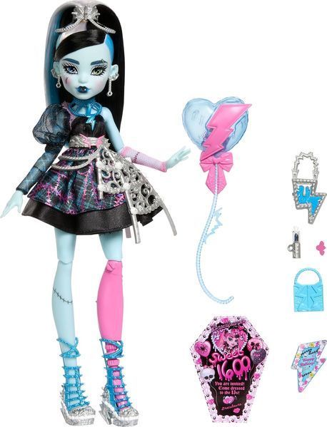 Лялька Монстер Хай Френкі Штейн страх який солодкий день народження Monster High Frankie Stein JBG75 JBG75 фото