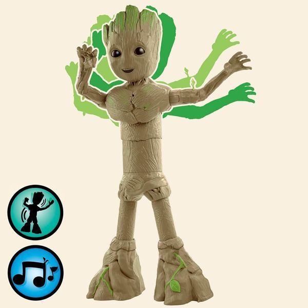 Интерактивная фигурка Грута Groove N Grow со звуком Marvel Studios Groot F8027 F8027 фото