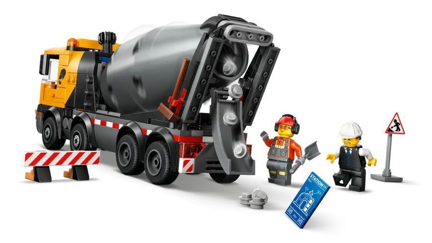 Конструктор Лего Сіті бетонозмішувач будівельна техніка Lego City Concrete Mixer 60478 60478 фото