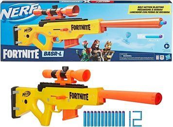 Бластер Нерф Фортнайт снайперская винтовка BASR-L Bolt стреляет далеко Nerf Fortnite BASR-L E7522 E7522 фото