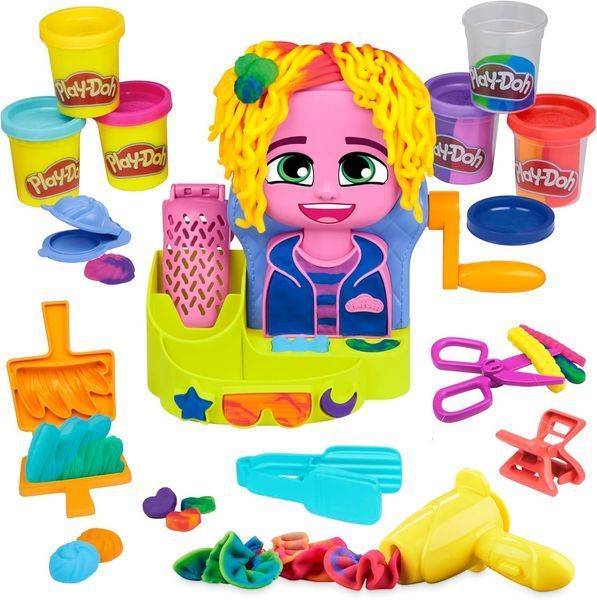 Набор для лепки Плей До салон причесок стилист игровой набор с массой Play-Doh Hair Stylin' Salon F8807 F8807 фото