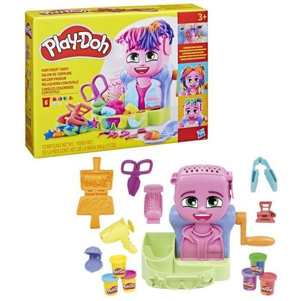 Набор для лепки Плей До салон причесок стилист игровой набор с массой Play-Doh Hair Stylin' Salon F8807 F8807 фото