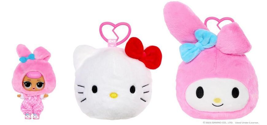 М'яка іграшка ЛОЛ Сюрприз Хелло Кітті двостороння LOL Surprise Hello Kitty MGA 249962 249962 фото