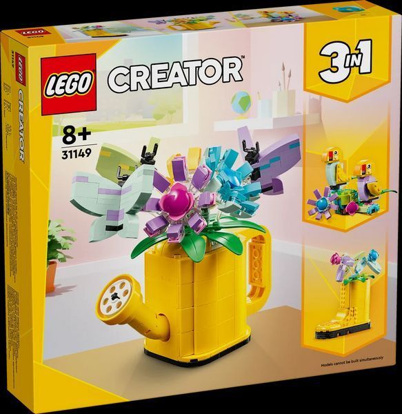 Конструктор Лего Креатор 3 в 1 цветы в лейке декоративный набор Lego Creator Flowers in Watering Can 31149 31149 фото