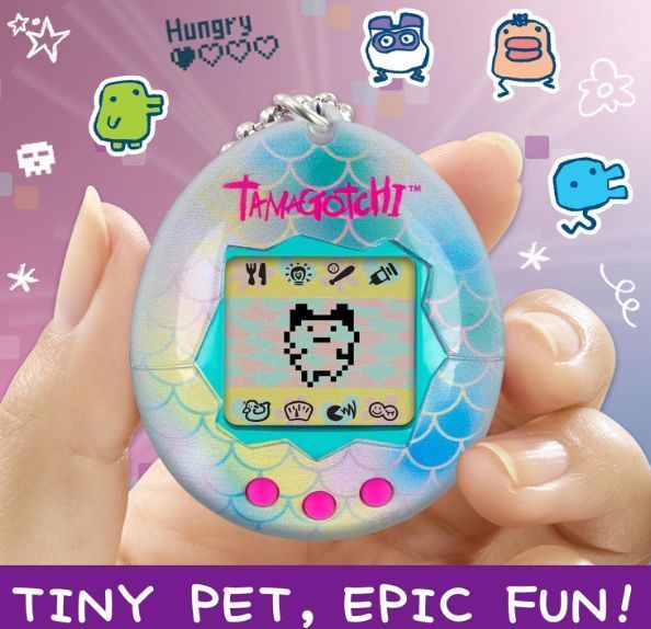 Электронный питомец Тамагочи брелок Original Mermaid Shell ретро Tamagotchi Virtual Pet Bandai 42928 42928 фото