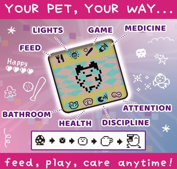 Электронный питомец Тамагочи брелок Original Mermaid Shell ретро Tamagotchi Virtual Pet Bandai 42928 42928 фото