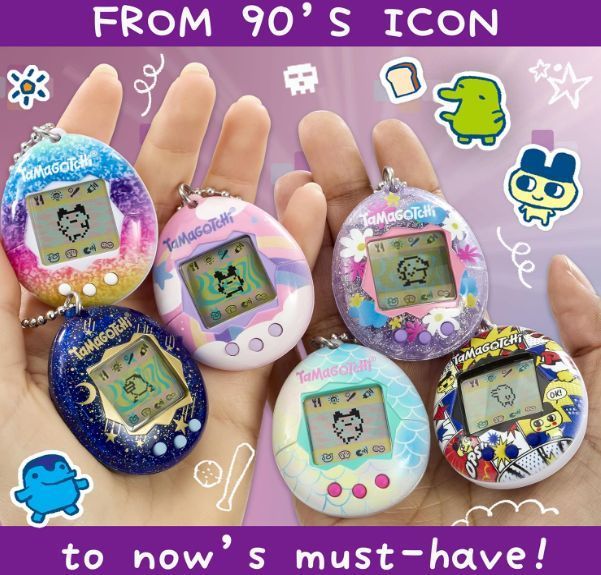 Электронный питомец Тамагочи брелок Original Mermaid Shell ретро Tamagotchi Virtual Pet Bandai 42928 42928 фото