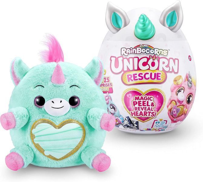 Велика м'яка іграшка-сюрприз Рейнбокорнс єдиноріг ZURU Rainbocorns Unicorn 9262A 9262A фото