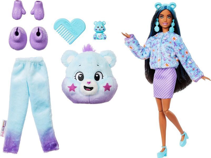 Кукла Барби в костюме медвежонок Ворчун новая волна Barbie Cutie Reveal Care Bear JFV61 JFV61 фото