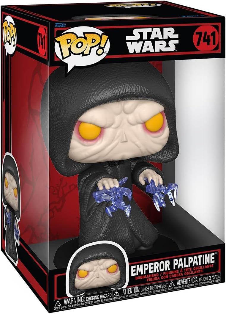 Велика фігурка Фанко Поп Стар варс  Дарт Сідіус Шив Палпатін 25см Funko Pop! Jumbo  Emperor Palpatine 80768